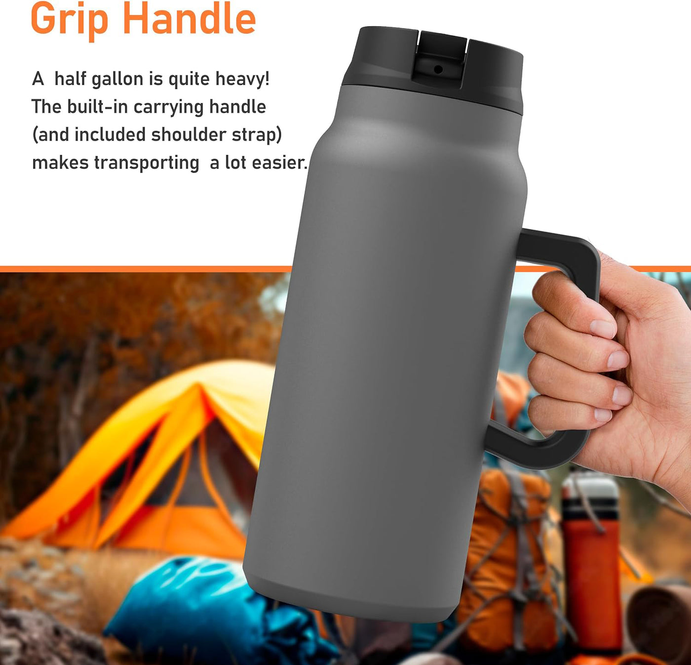 64 oz Tumbler with Handle Classic