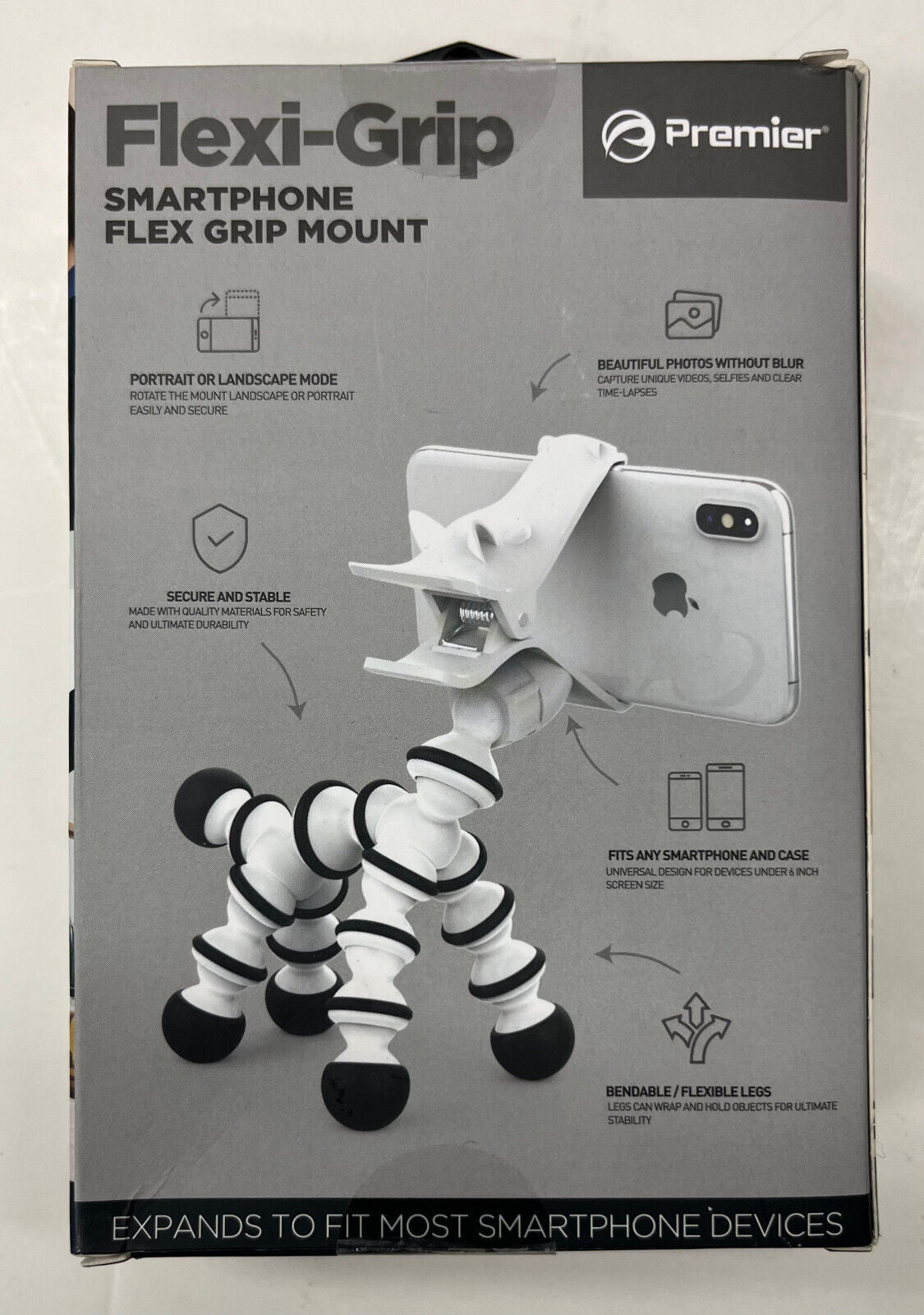 2-Pack Deal: Premier Flexi-Grip Smartphone Flex Grip Mount (WM-PFLEX1BK)