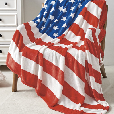 American USA Flag Oversized 50x70" Throw Blanket