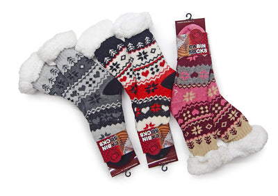 3-Pair Warm & Fuzzy Cabin Slipper Socks