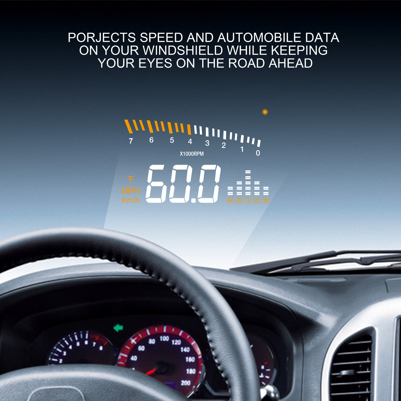 RoadProof Heads Up Display 3.5"