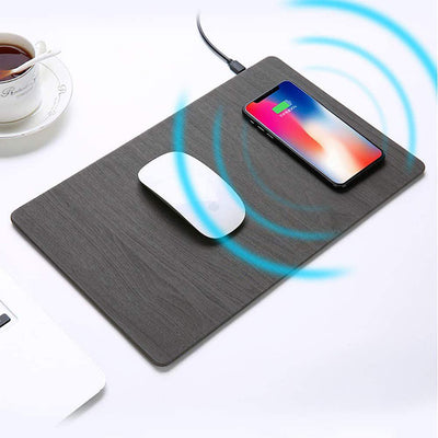 2 in 1 Wireless Charger Mouse Pad - Black