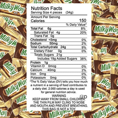 Milky Way Mini Chocolate Bars – 1lb, 2lb, 3lb, or 4lb Bulk Fun Size Candy – Individually Wrapped Caramel & Nougat Treats for Holidays, Parties & Sharing