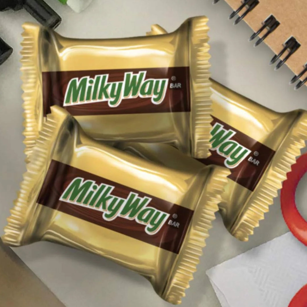 Milky Way Mini Chocolate Bars – 1lb, 2lb, 3lb, or 4lb Bulk Fun Size Candy – Individually Wrapped Caramel & Nougat Treats for Holidays, Parties & Sharing
