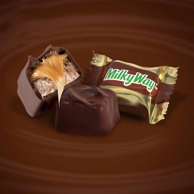 Milky Way Mini Chocolate Bars – 1lb, 2lb, 3lb, or 4lb Bulk Fun Size Candy – Individually Wrapped Caramel & Nougat Treats for Holidays, Parties & Sharing