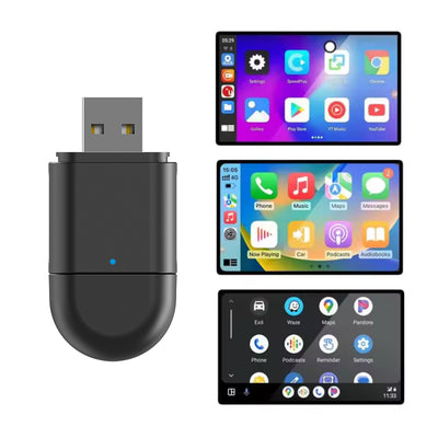 2-in-1 Wireless CarPlay & Android Auto Adapter | USB & Type-C Plug | 5.8GHz Wi-Fi