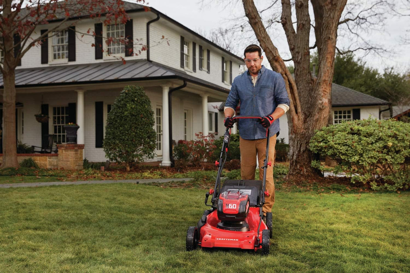 CRAFTSMAN V60* 3-in-1 Cordless Lawn Mower, 21-Inch (CMCMW260P1)