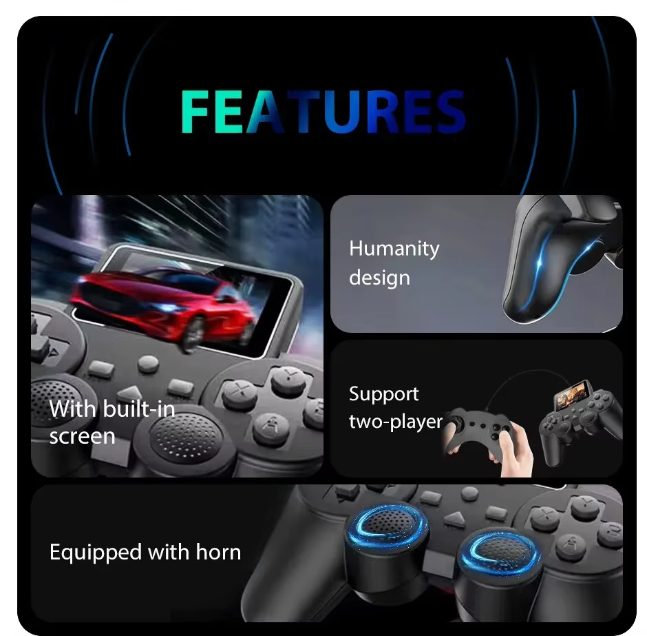 Mini Handheld Video Game Console – 520 Built-In Retro Games, Handheld Controller with AV Output