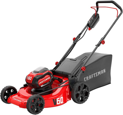 CRAFTSMAN V60* 3-in-1 Cordless Lawn Mower, 21-Inch (CMCMW260P1)