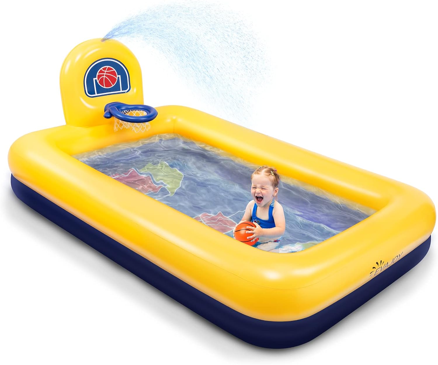 Kiddie Pool, Evajoy Inflatable Kids Pool, Summer Water Party Inflatabl ...