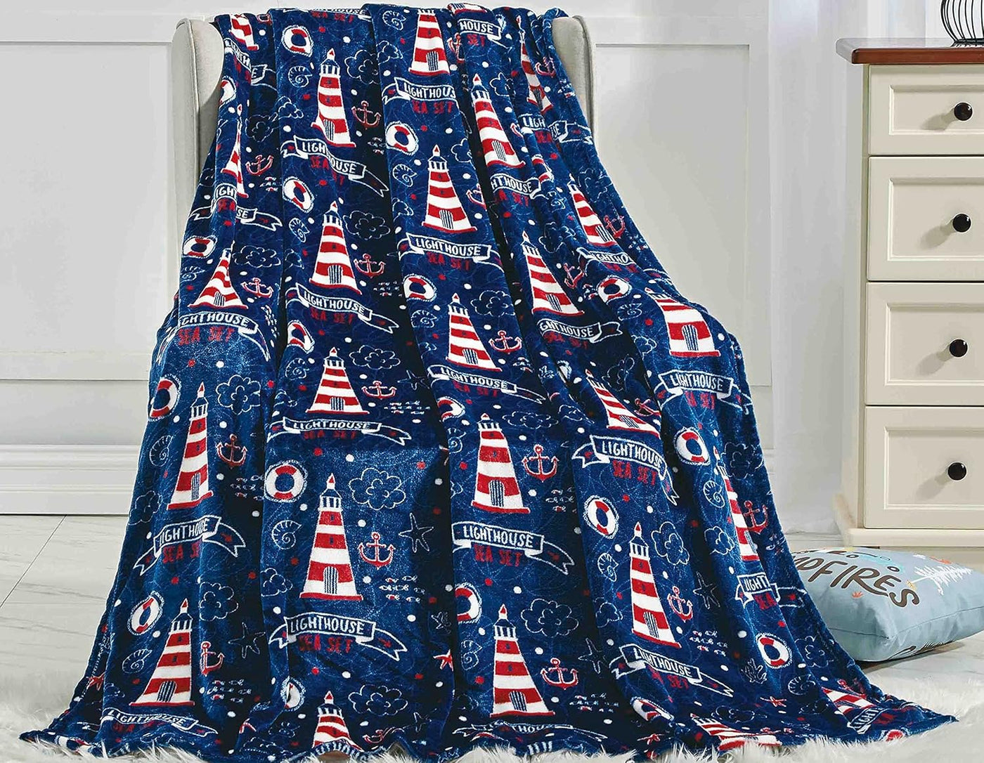 Summertime Fun Fleece Throw Blanket 50x60 – Soft & Lightweight