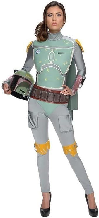 Rubie's Women's Star Wars Boba Fett Deluxe Costume Jumpsuit, Small