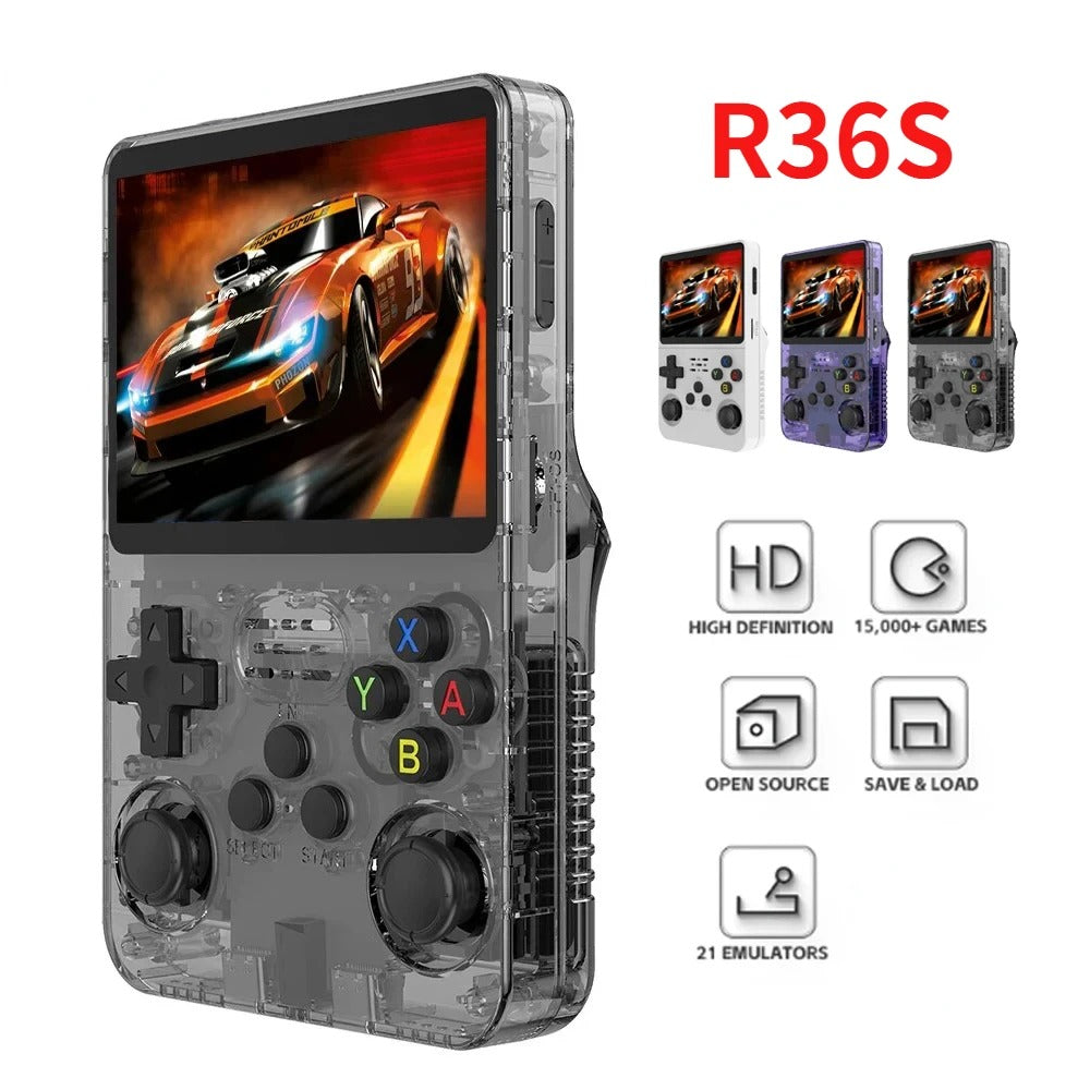 RetroRush Ultimate Retro Handheld Gaming Console – 128GB Pocket Arcade - 20k Games!