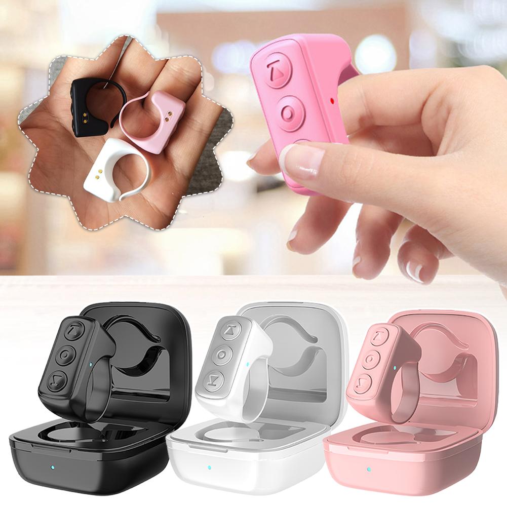 Bluetooth Page Turner & TikTok Scrolling Ring – Hands-Free Remote for Kindle, iPhone, Android – E-Reader Accessory, Selfie Shutter, Volume & Video Control