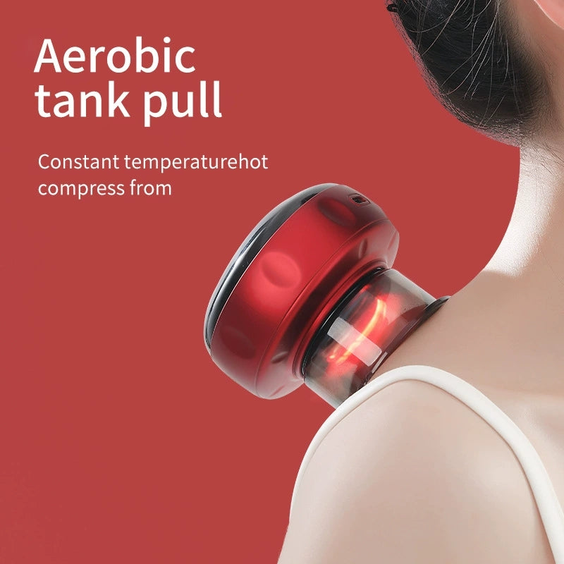 Cupping Massage Device – 6 Suction Modes, Red Light Therapy, 1200mAh, Rechargeable