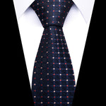 Navy Grid Dot