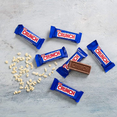 Crunch Snack Size Chocolate Bar - Creamy Milk Chocolate and Crisped Rice - Individually wrapped Snack Size Crunch Candy bars
