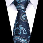 Midnight Blue with Aqua Paisley