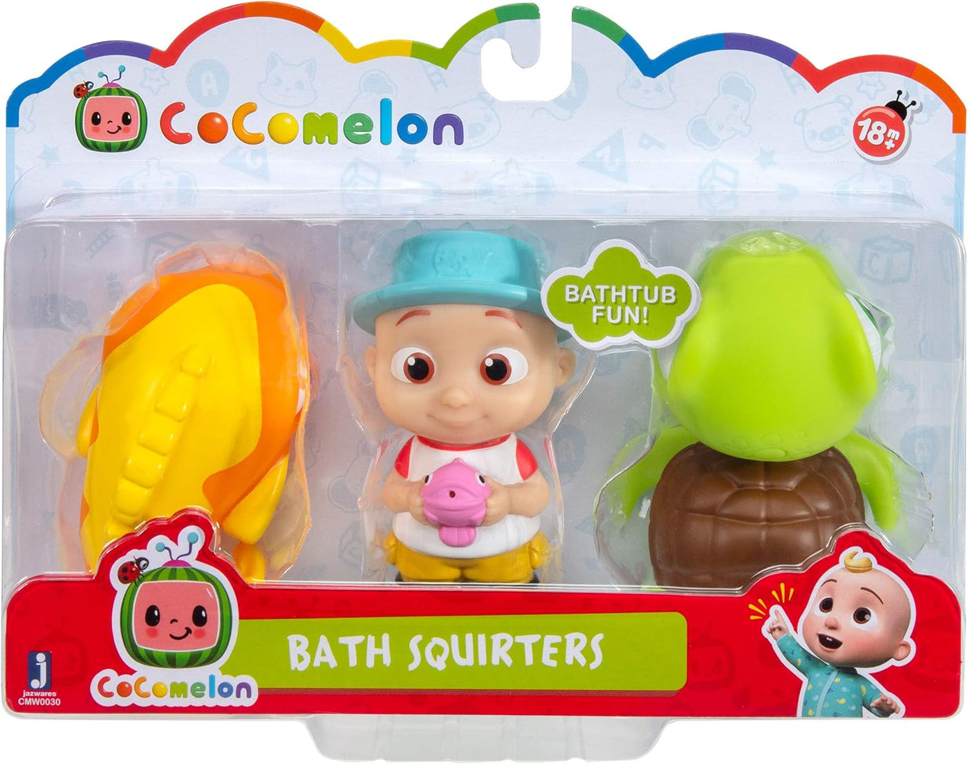 CoComelon 3-Pack Bath Squirter Toys - Fun and Colorful Water Play for Toddlers