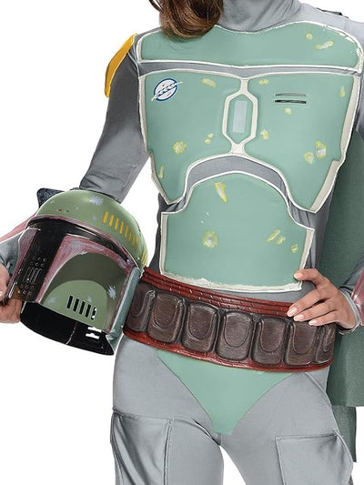 Rubie's Women's Star Wars Boba Fett Deluxe Costume Jumpsuit, Small