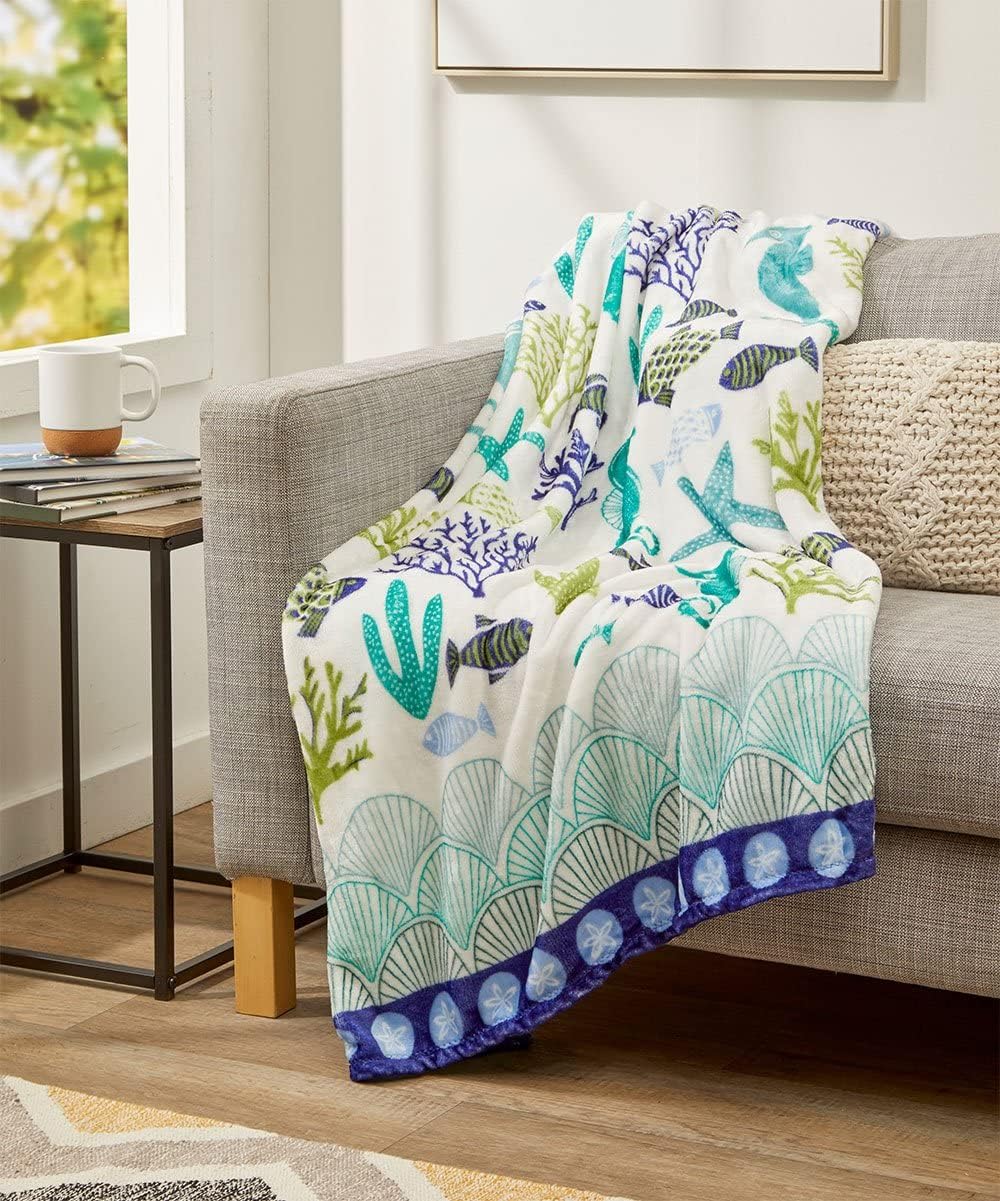 Summertime Fun Fleece Throw Blanket 50x60 – Soft & Lightweight