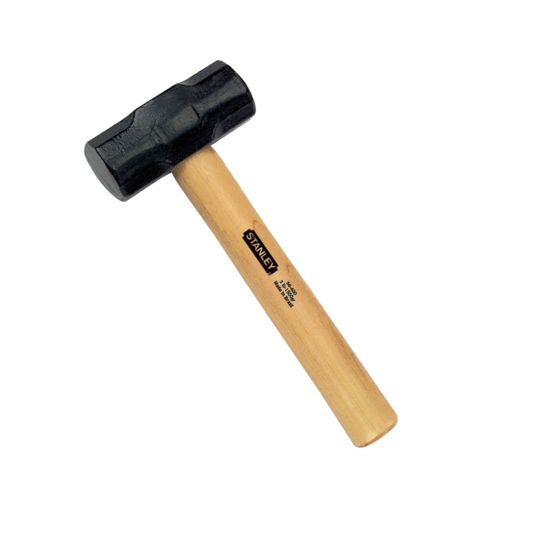 Stanley 3 lb Heavy-Duty Sledge Hammer with Durable Steel Handle and Shock-Absorbing Grip (Model 56-400)