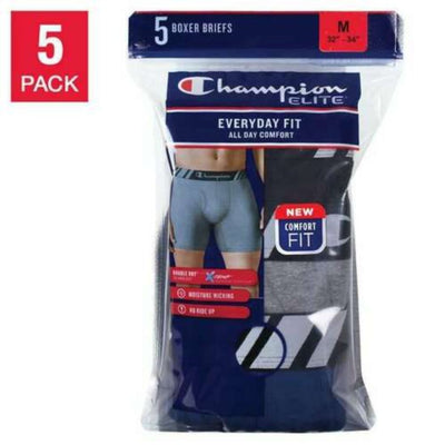 5-Pack Champion Elite Everyday Fit Boxer Briefs