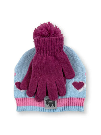 6-Piece Kids' Hat & Glove Set – 3 Hats & 3 Gloves for Boys and Girls