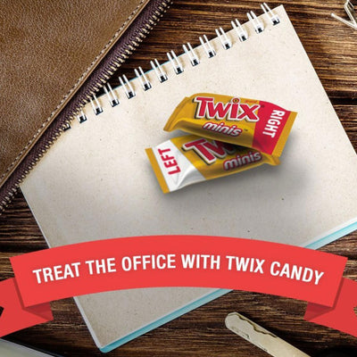 TWIX Caramel Chocolate Minis - Fun Size Mini Treats - Irresistible Milk Cookie Bars - Individually Wrapped Bulk Chocolate Candy - Delicious Sweets for Christmas, Holidays, Pantry & Birthdays