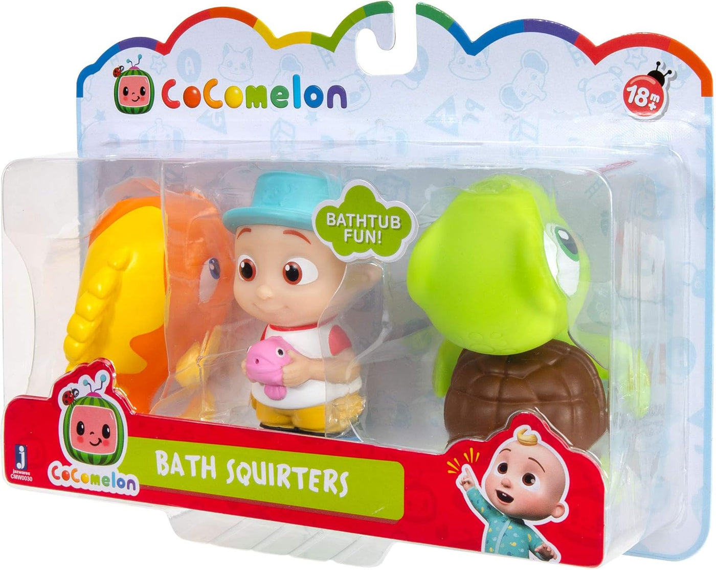 CoComelon 3-Pack Bath Squirter Toys - Fun and Colorful Water Play for Toddlers