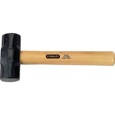 Stanley 3 lb Heavy-Duty Sledge Hammer with Durable Steel Handle and Shock-Absorbing Grip (Model 56-400)