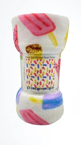 Summertime Fun Fleece Throw Blanket 50x60 – Soft & Lightweight