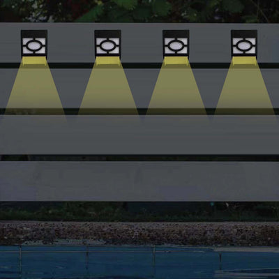 4-Pack LED Solar Powered Garden Fence Lights