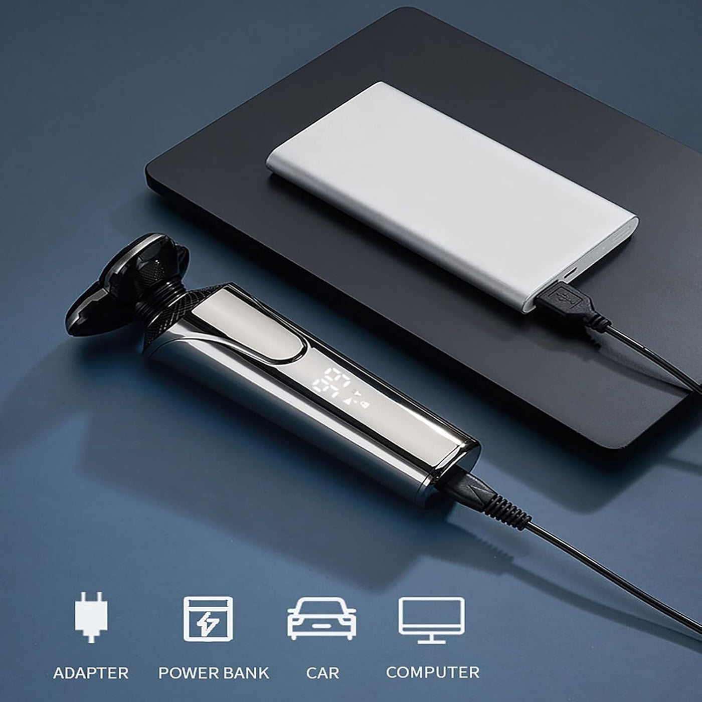 VUKO Head Shaver & Hair Clipper for Men (Model RQ676) – Skin-Friendly Blades, and Easy-to-Use Grooming Solution for Home or Travel