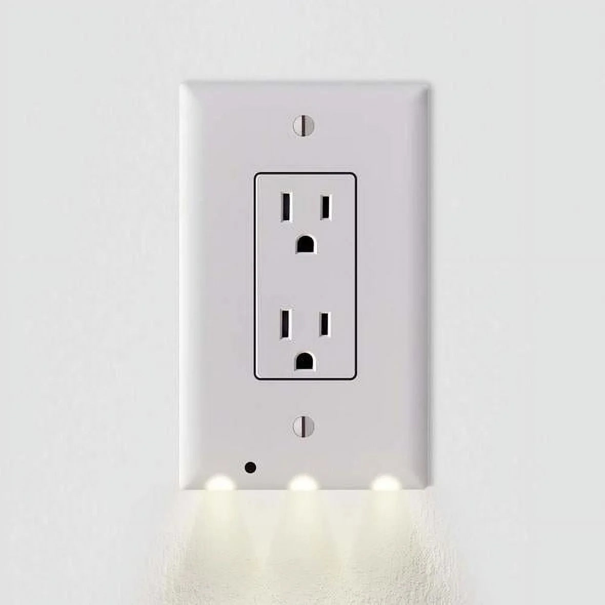 Outlet Cover with Built-In LED Night Light - 2 Styles