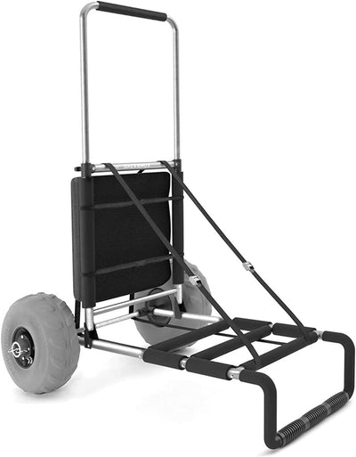 Collapsible Heavy-Duty Beach Cart with Big Wheels