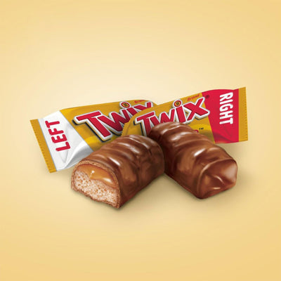 TWIX Caramel Chocolate Minis - Fun Size Mini Treats - Irresistible Milk Cookie Bars - Individually Wrapped Bulk Chocolate Candy - Delicious Sweets for Christmas, Holidays, Pantry & Birthdays