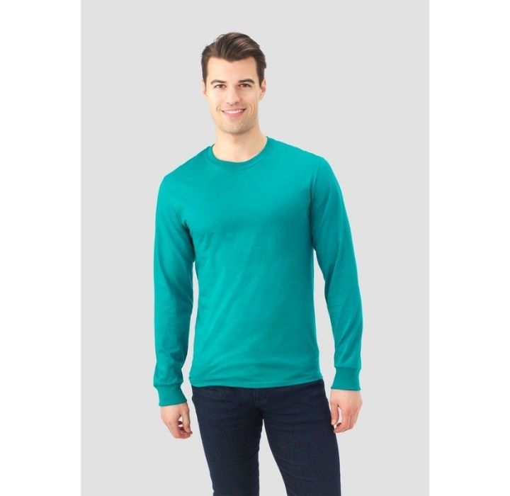 2-Pack Fruit of the Loom Men’s Eversoft Long Sleeve T-Shirt (Small)