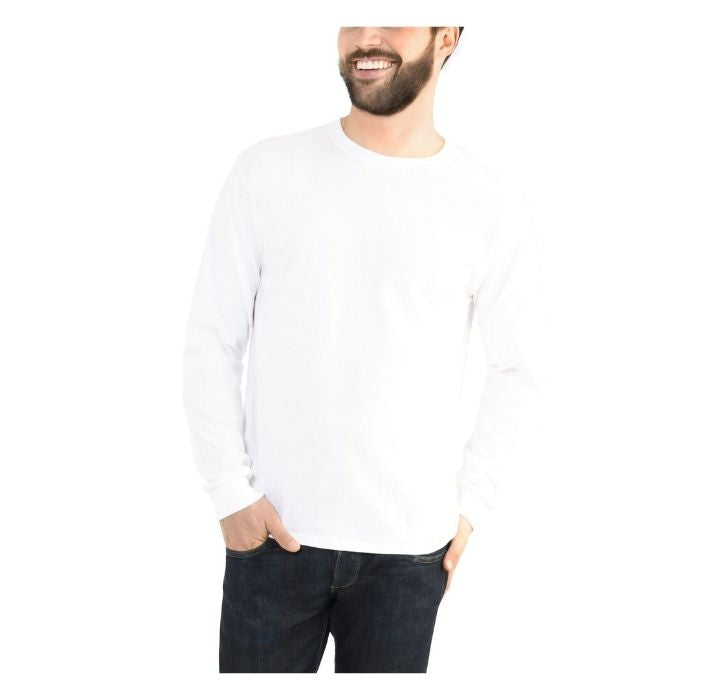 2-Pack Fruit of the Loom Men’s Eversoft Long Sleeve T-Shirt (Small)