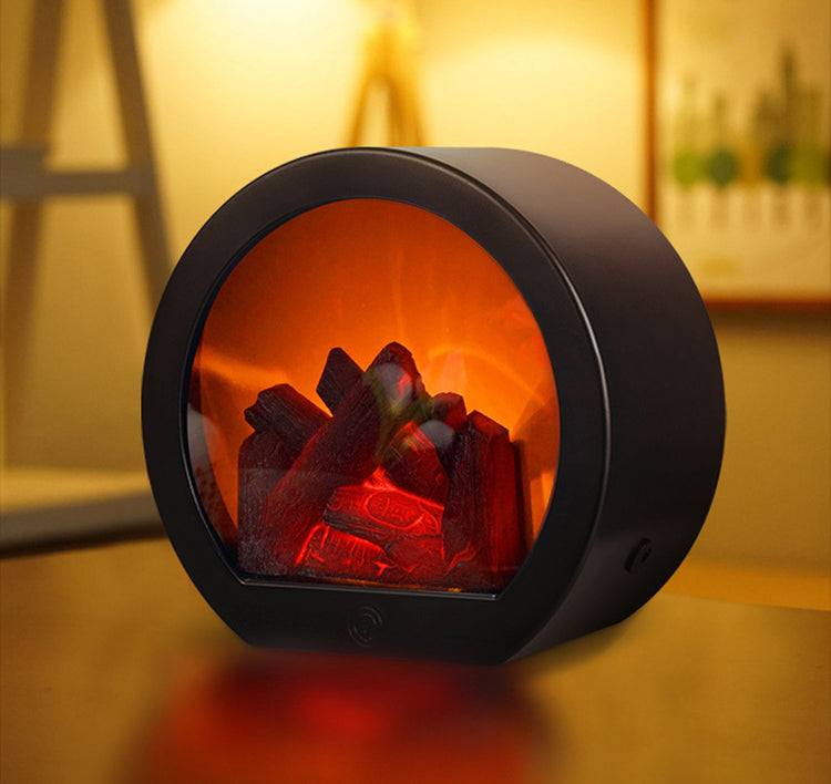 LED Tabletop Fireplace Flame Light