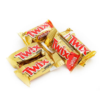 TWIX Caramel Chocolate Minis - Fun Size Mini Treats - Irresistible Milk Cookie Bars - Individually Wrapped Bulk Chocolate Candy - Delicious Sweets for Christmas, Holidays, Pantry & Birthdays