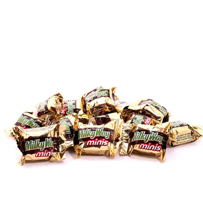 Milky Way Mini Chocolate Bars – 1lb, 2lb, 3lb, or 4lb Bulk Fun Size Candy – Individually Wrapped Caramel & Nougat Treats for Holidays, Parties & Sharing