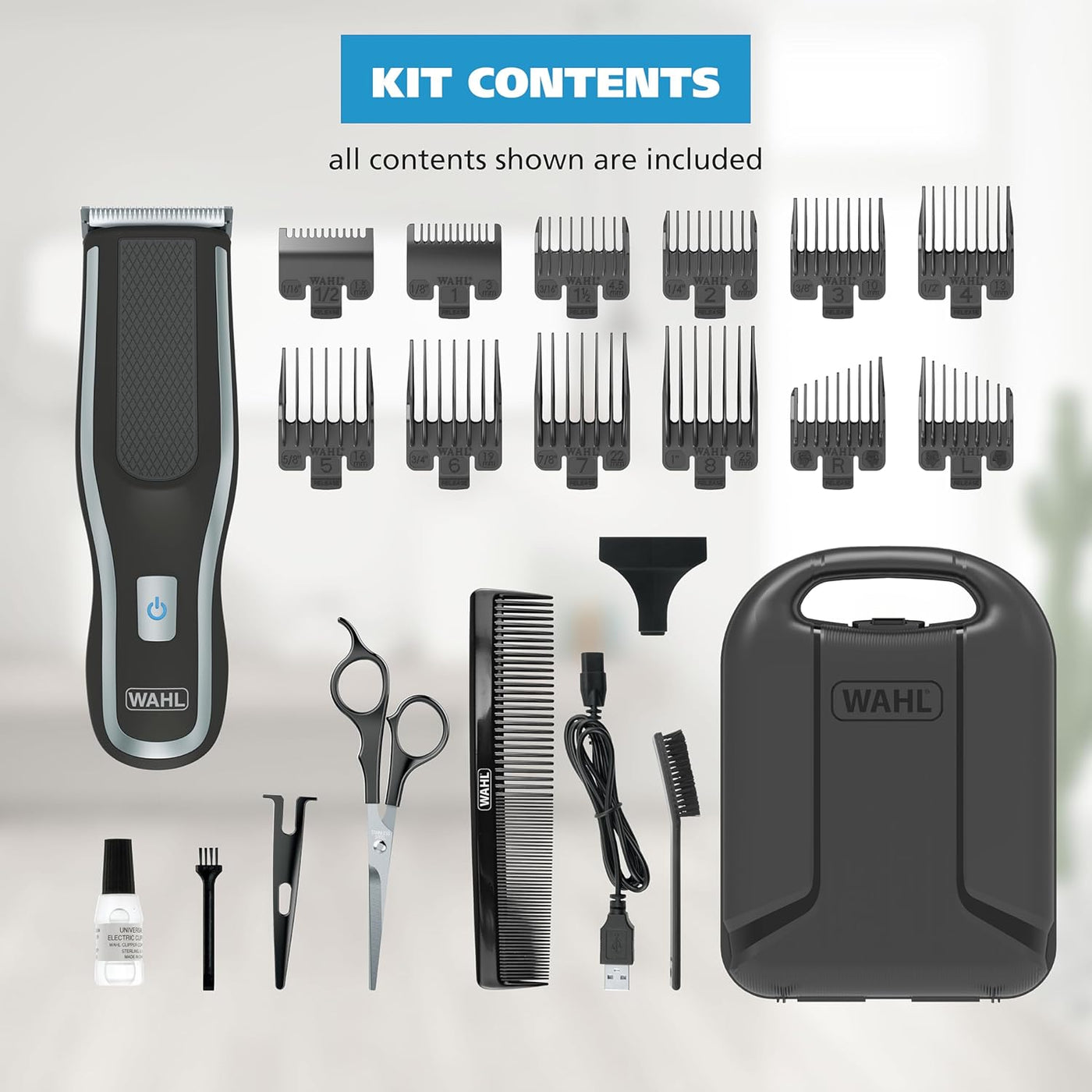 Wahl Clipper Self-Haircut Pro Lithium Ion Cordless Hair Clippers, Easy to Use Self Haircutting Kit Designed for DIY Haircuts - Model 3026122