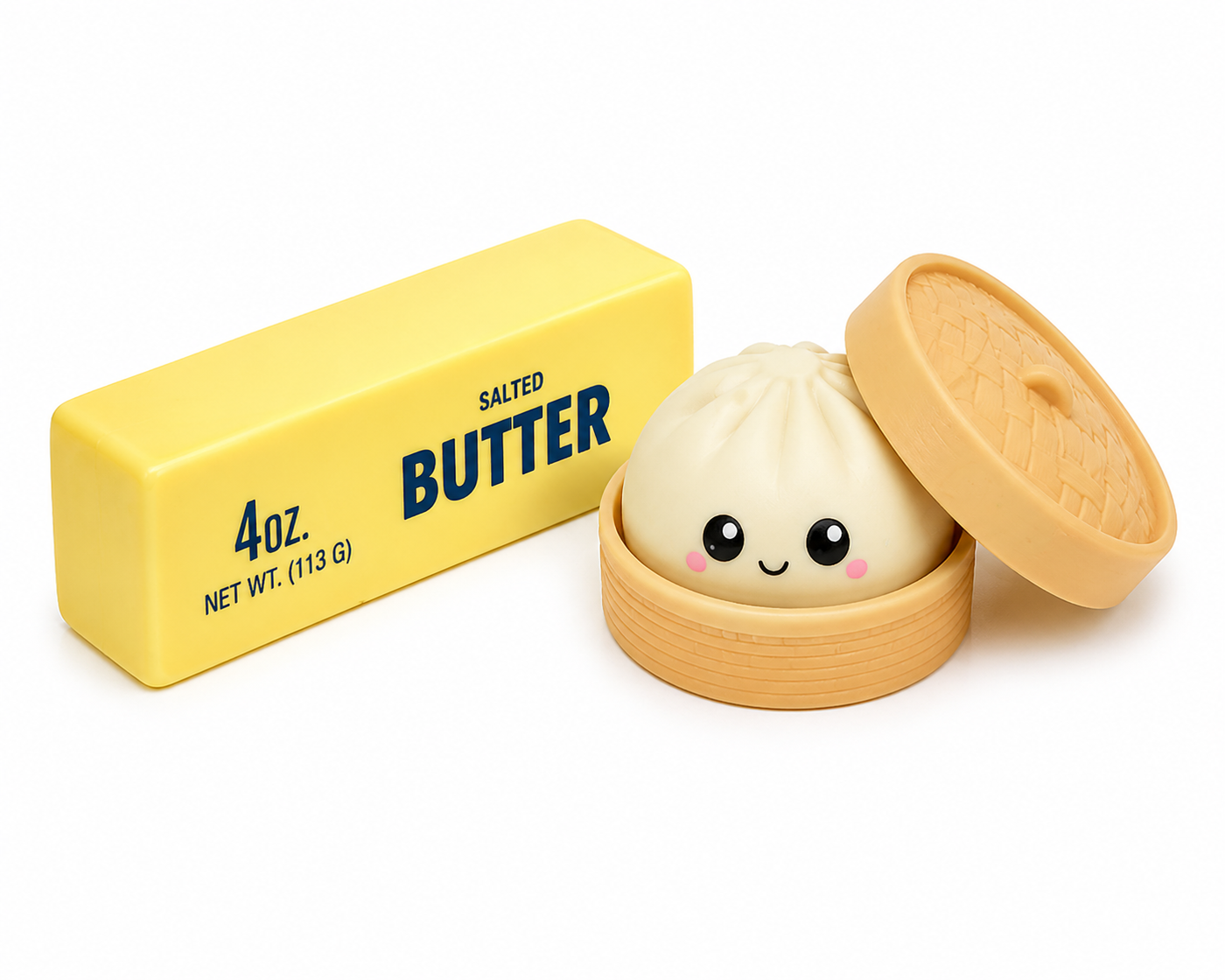 Butter Squishy + Squishy Dumpling Combo Pack – 2PC Stress Relief Fidge ...