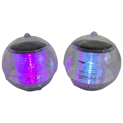 2-Pack Floating Solar Color Changing Lamps for Pool, Garden