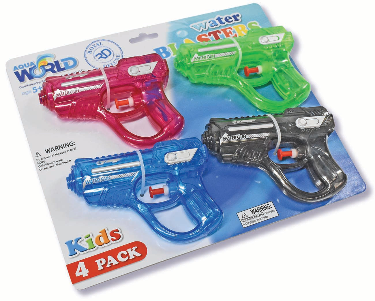 4-Pack Water Gun Blasters