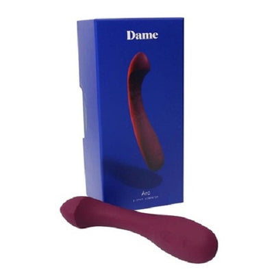 Dame Products Arc Curved Massager for Women - 5 Intensity Levels, Waterproof