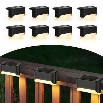8-Pack Solar LED Deck & Step Lights
