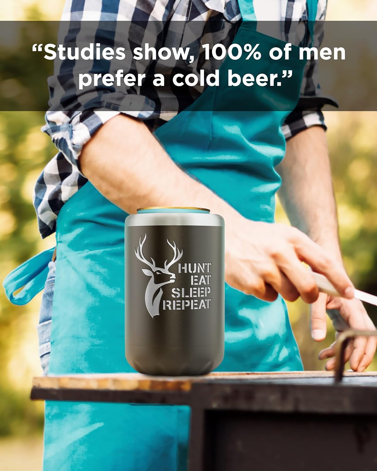 Can Cooler Gift for Dad, Insulated for 12oz Standard Beer, Soda Can, Tumbler