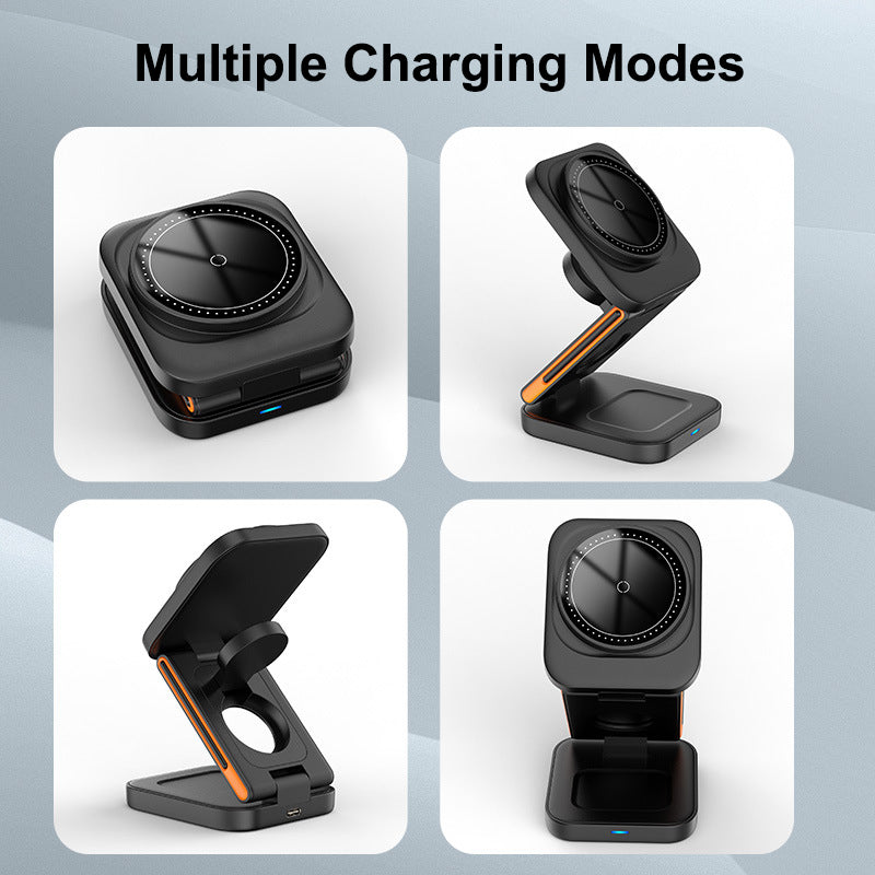 CF37 Foldable Wireless Charger – Compact, Fast Charging, Portable Design for iPhone, Android, and Qi-Enabled Devices